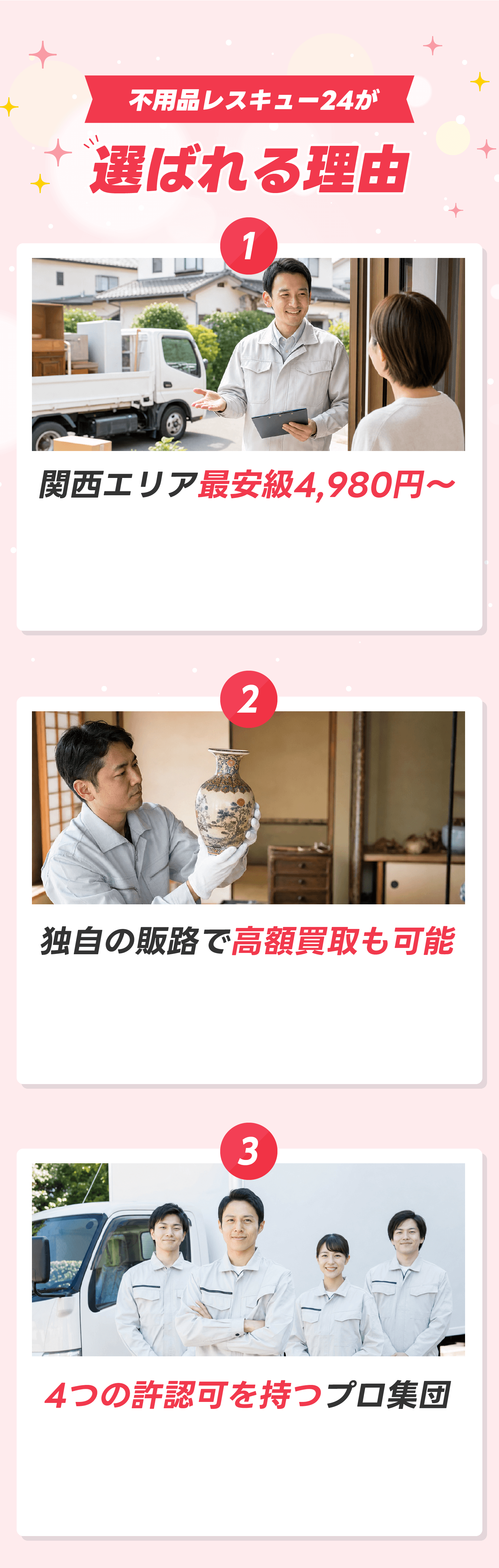 選ばれる理由3つの理由